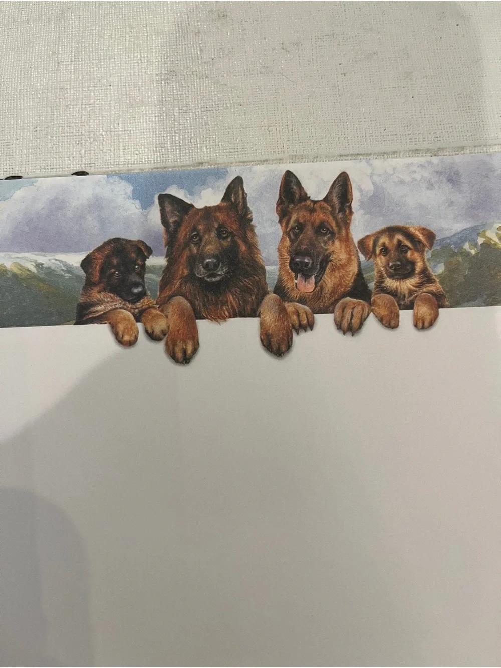 Vintage German Shepherd Themed stationery Writing Paper Set. So cute!